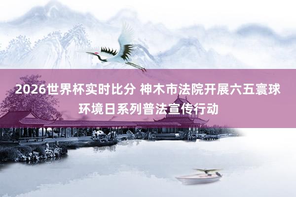 2026世界杯实时比分 神木市法院开展六五寰球环境日系列普法宣传行动